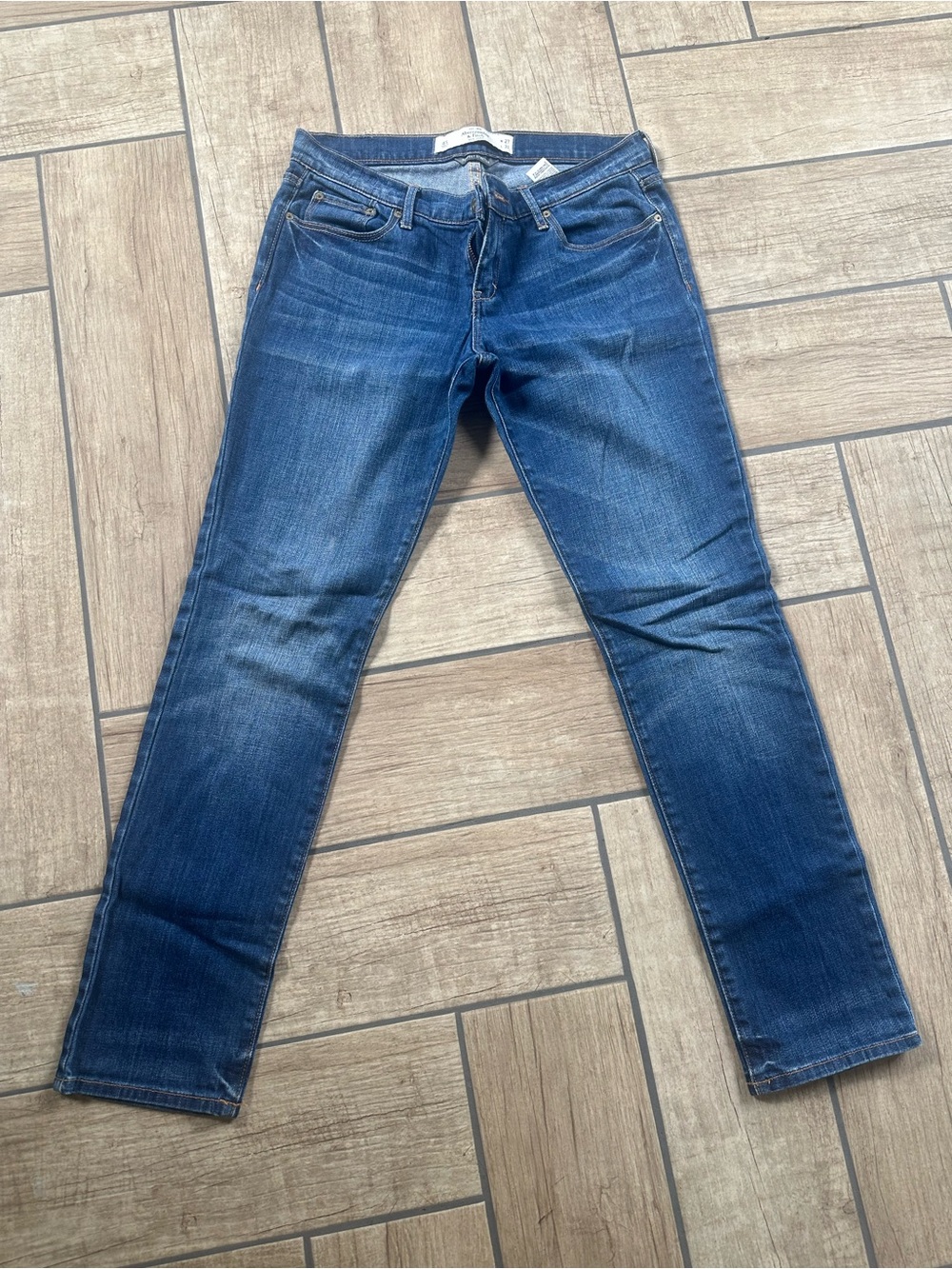 Abercrombie & Fitch Dark Blue Stretch Denim Jeans